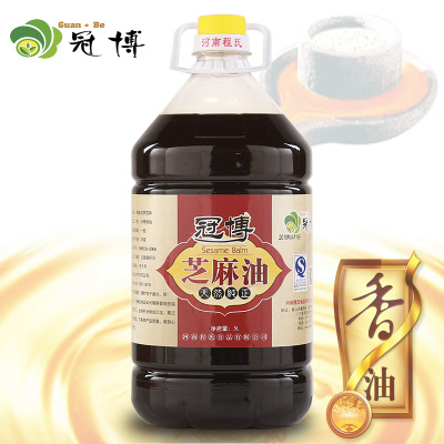 冠博物理压榨5L一级芝麻油食用油