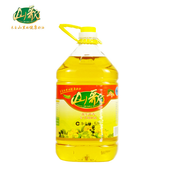 山歌花生浓香食用调和油5L