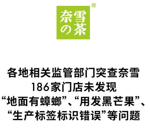 新茶饮食安底线再失守,奈雪的茶遭两地约谈